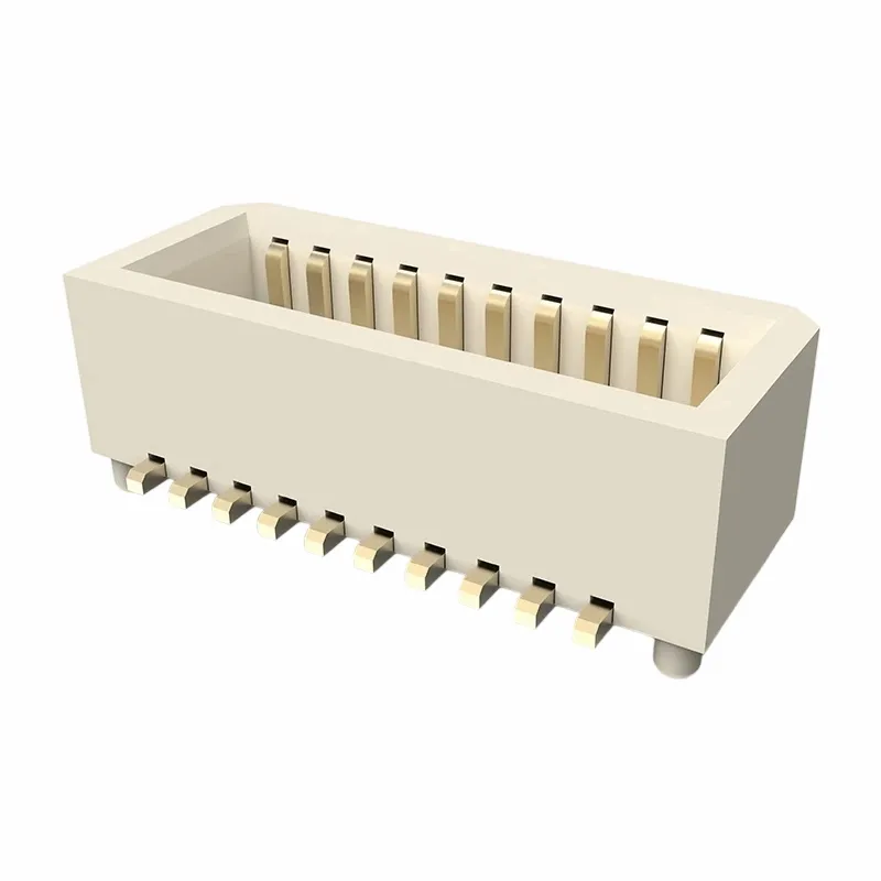 Gniazdo 0,8 mm, dwurzędowe, proste SMT