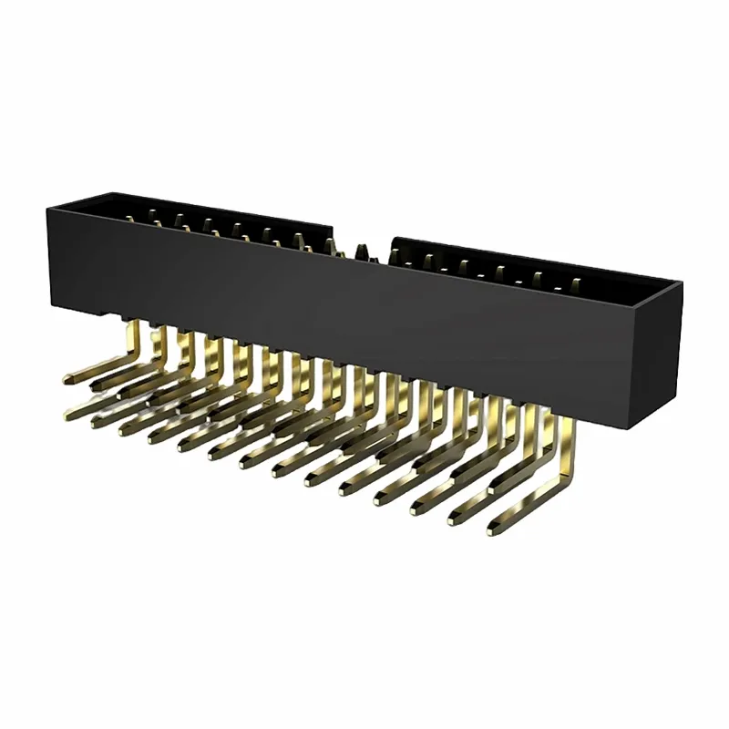 Głowica skrzynkowa 1,27 mm, dwurzędowa, kątowa DIP