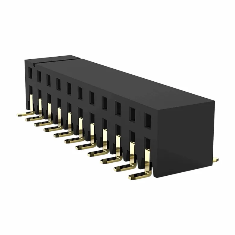 Złącze żeńskie 2,0 mm z wejściem bocznym, dwurzędowe SMT