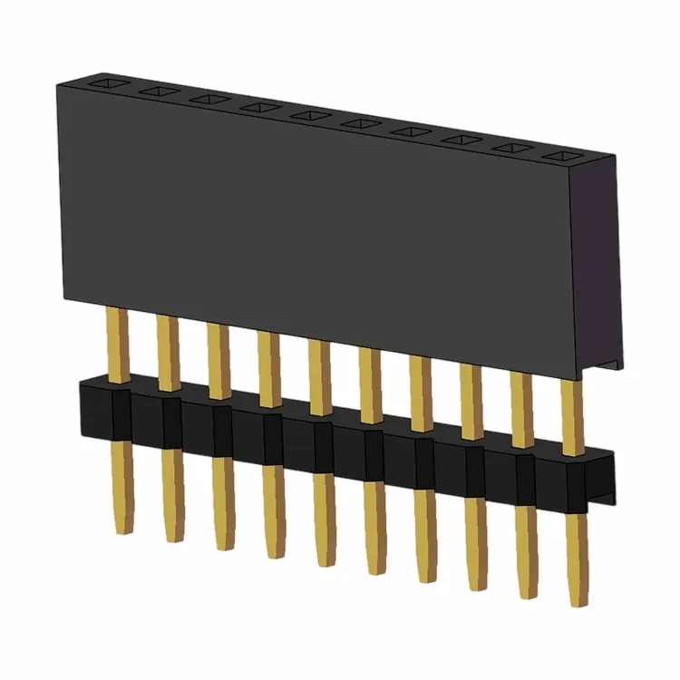 2,0 mm żeński nagłówek pojedynczy rzęd