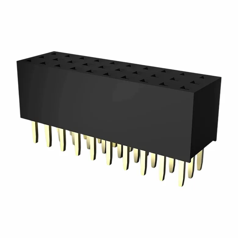 2,0 mm żeńska nagłówek Tripple Row prosto