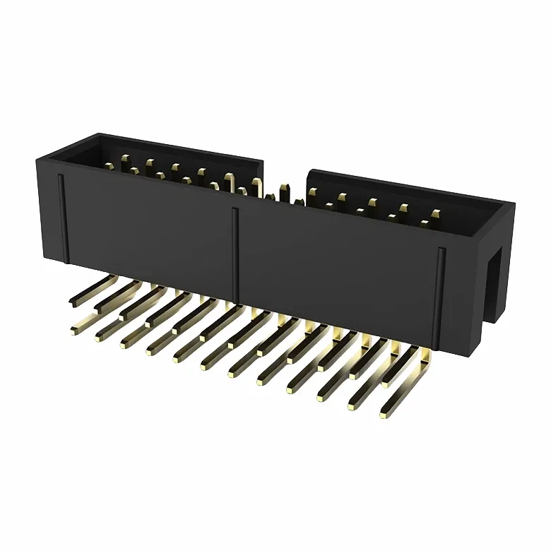 Głowica skrzynkowa 2,54 mm, dwurzędowa, kątowa DIP