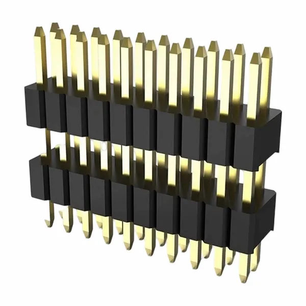 Złącze kołkowe 2,54 mm, dwurzędowe, proste