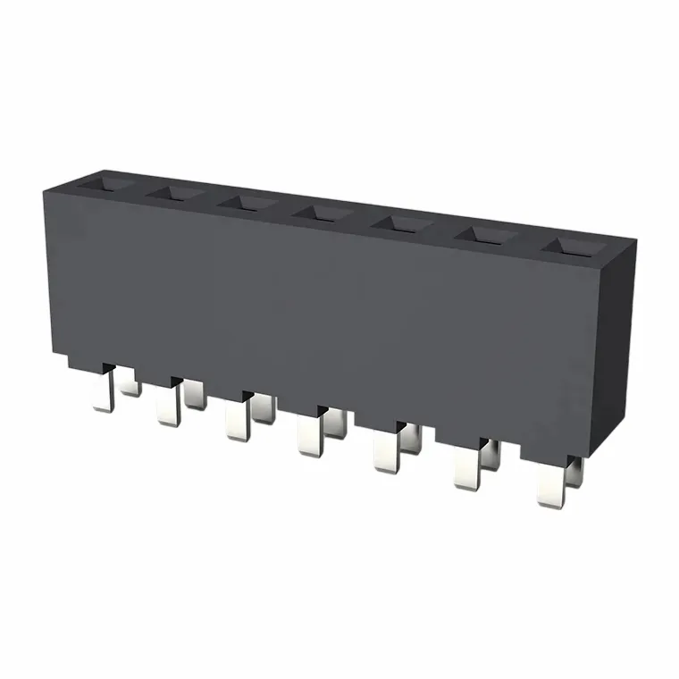 Jednorzędowe gniazdo 3,96 mm, proste